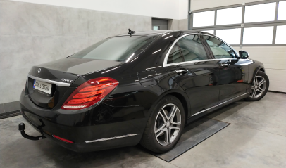 D56V - Auto-hak - 2024.10.10 - Mercedes-Benz Klasa S W222 Sedan 4 drz. 2014- montaż haka holowniczego i wiązki elektrycznej Słupsk / Kobylnica