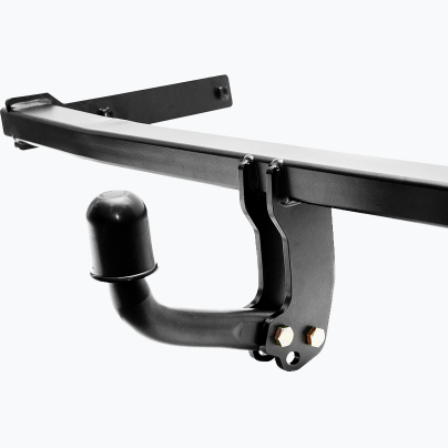 A tow bar with a bolted ball